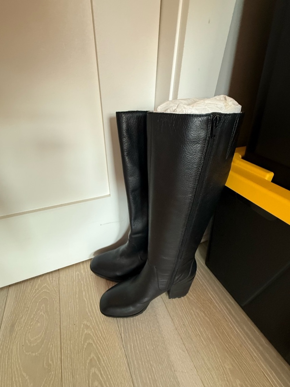 Knee High Black Boots - never worn outside